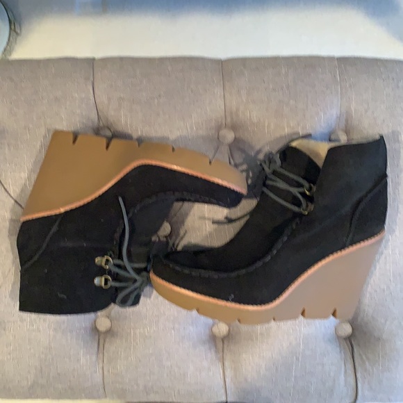 Michael kors suede lace up wedge - Picture 2 of 4